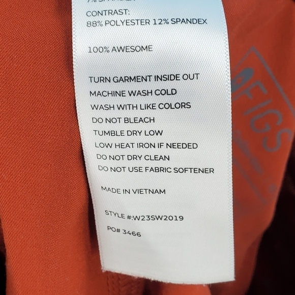 FIGS Technical Collection brown scrub pants XS - Picture 4 of 16